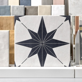 Керамогранит Motto N100083 Левелс Вайт Декор 1025 (Levels White Decor 1025) 20x20