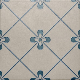 Керамогранит Motto N100087 Левелс Бланк Декор 1003 (Levels Blanc Decor 1003) 20x20