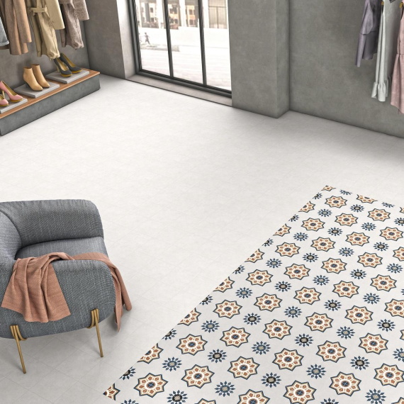 Керамогранит Motto N100003 Левелс Вайт Матовый (Levels White Matt) 20x20