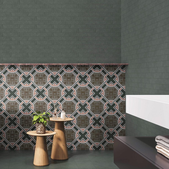 Керамогранит Motto N100089 Монотон Джунипер Матовый  (Juniper Matt) 6x25