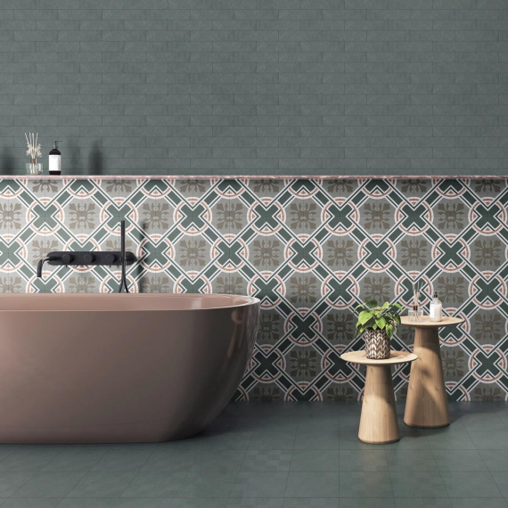 Керамогранит Motto N100101 Монотон Джунипер Декор Матовый (Juniper Decor Matt) 20x20