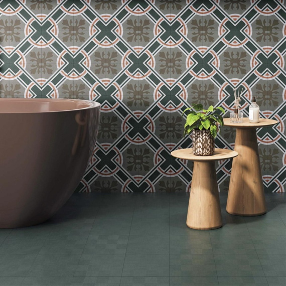 Керамогранит Motto N100102 Монотон Джунипер Матовый (Juniper Matt) 20x20