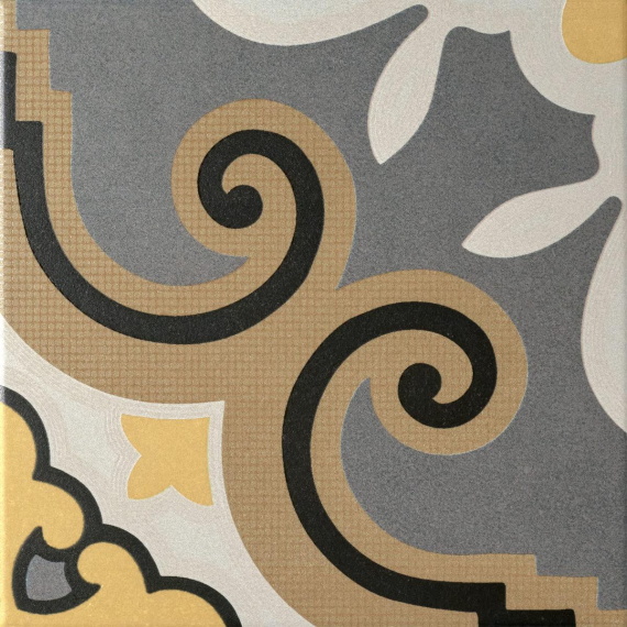 Керамогранит Motto N100107 Монотон Миднайт Декор Матовый (Midnight Decor Matt) 20x20