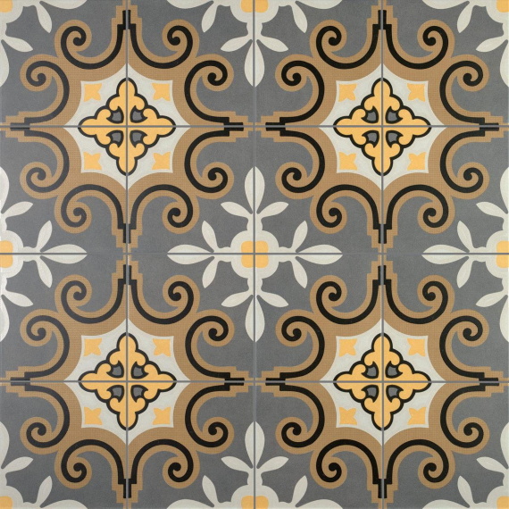 Керамогранит Motto N100107 Монотон Миднайт Декор Матовый (Midnight Decor Matt) 20x20