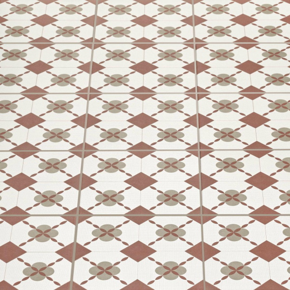 Керамогранит Motto N100117 Монотон Персик Декор Матовый (Peach Decor Matt) 20x20