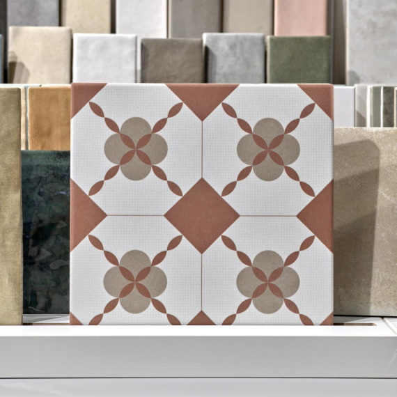 Керамогранит Motto N100117 Монотон Персик Декор Матовый (Peach Decor Matt) 20x20