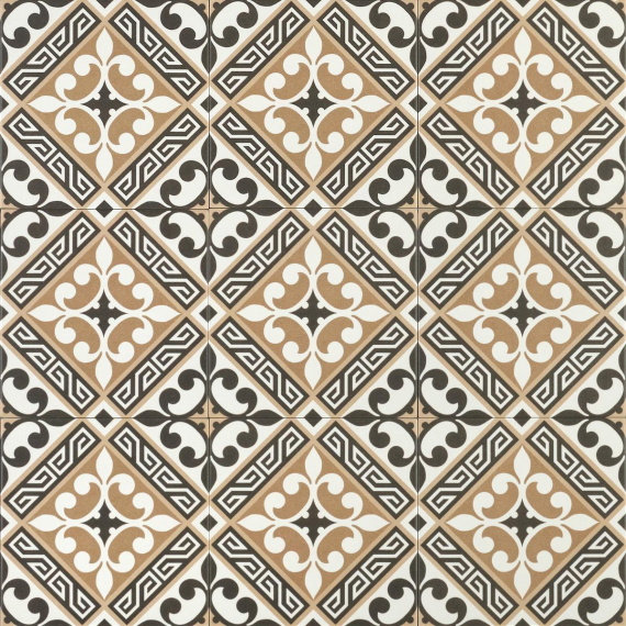 Керамогранит Motto N100113 Монотон Пантер Декор Матовый (Panther Decor Matt) 20x20