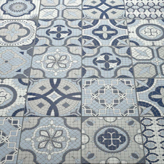 Керамогранит Motto N100115 Монотон Дэнил Декор Матовый (Denil Decor Matt (Микс 15шт) 20x20