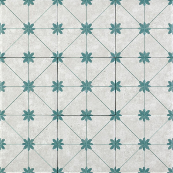 Керамогранит Motto N100120 Ницца Ница Аква Декор 2 (Niza Aqua Decor 2) 20x20