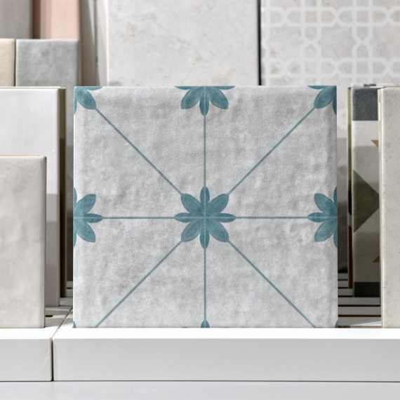 Керамогранит Motto N100120 Ницца Ница Аква Декор 2 (Niza Aqua Decor 2) 20x20