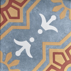 Керамогранит Motto N100123 Пальмас Пальма Блю Декор 2 (Palmas Blue Decor 2) 20x20