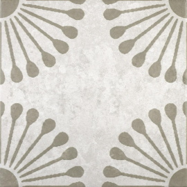 Керамогранит Motto N100126 Пальмас Пальма Вайт Декор 2 (Palmas White Decor 2) 20x20