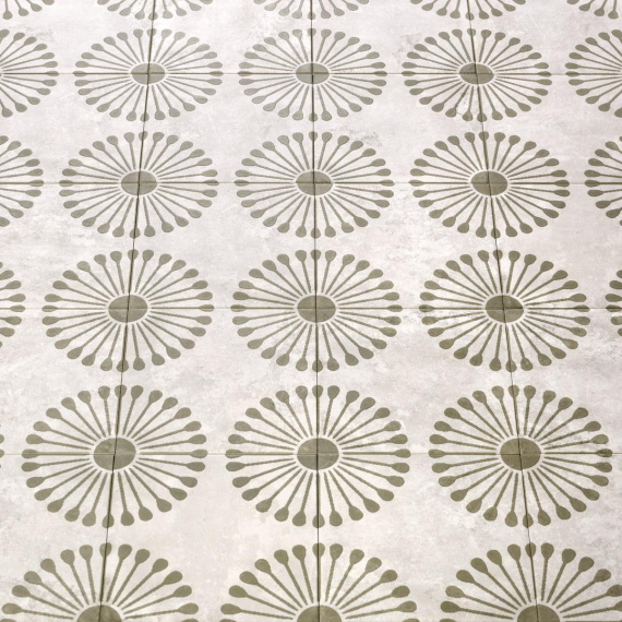 Керамогранит Motto N100126 Пальмас Пальма Вайт Декор 2 (Palmas White Decor 2) 20x20