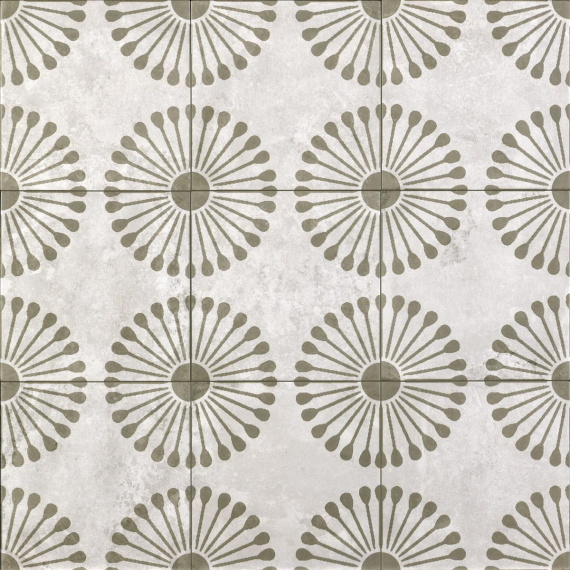 Керамогранит Motto N100126 Пальмас Пальма Вайт Декор 2 (Palmas White Decor 2) 20x20