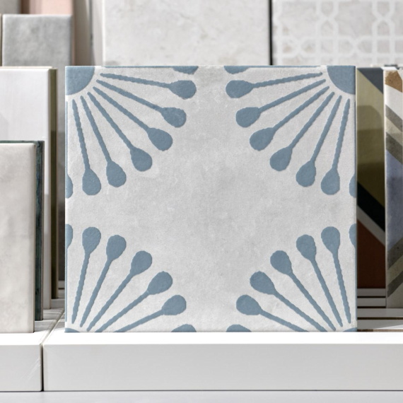 Керамогранит Motto N100128 Пальмас Пальма Вайт Декор 4 (Palmas White Decor 4) 20x20