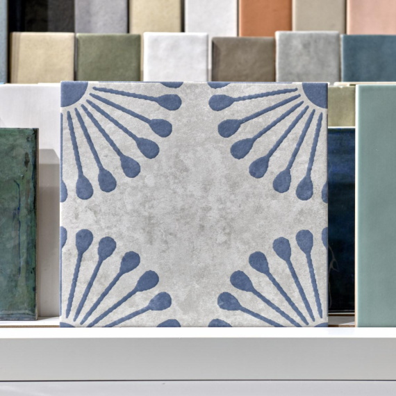 Керамогранит Motto N100125 Пальмас Пальма Вайт Декор 1 (Palmas White Decor 1) 20x20