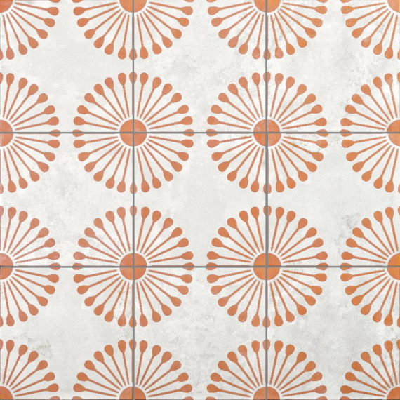 Керамогранит Motto N100127 Пальмас Пальма Вайт Декор 3 (Palmas White Decor 3) 20x20