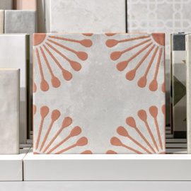 Керамогранит Motto N100127 Пальмас Пальма Вайт Декор 3 (Palmas White Decor 3) 20x20