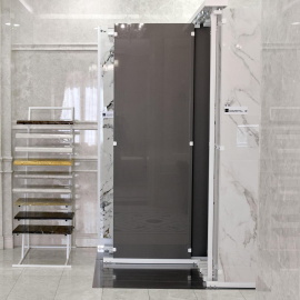 Керамогранит Motto N100144 15мм Дарк Грей Полированный (Dark Grey Glossy) 80x240