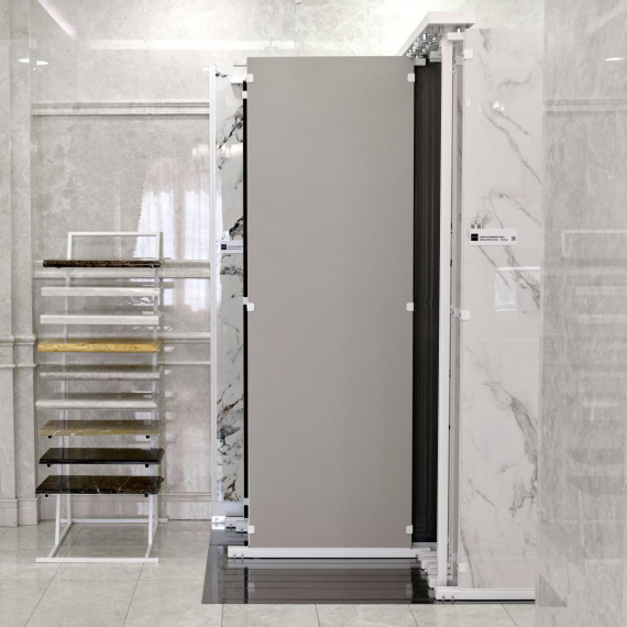 Керамогранит Motto N100139 15мм Лайт Грей Матовый (Light Grey Matt) 80x240