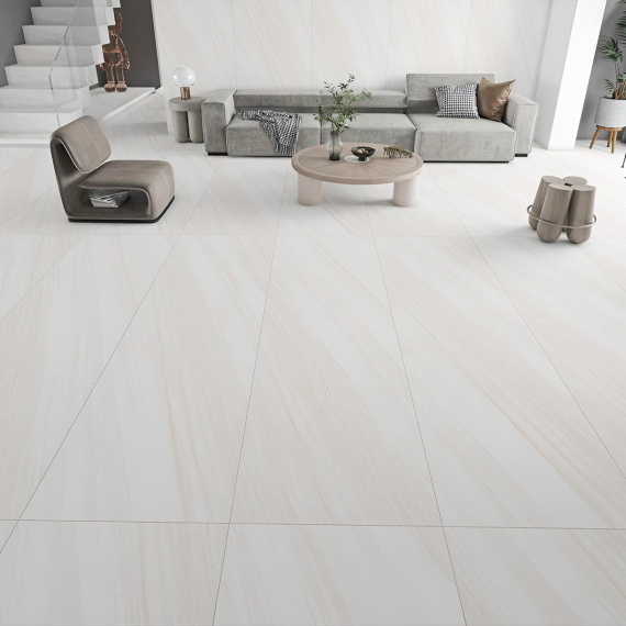 Керамогранит Motto N100132 15мм Ласа Бьянко Матовый (Lasa Bianco Digi Matt) 80x240