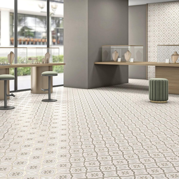 Керамогранит Motto N100192 Вельвет Taupe Decor 2 (Velvet Taupe Decor 2) 20x20