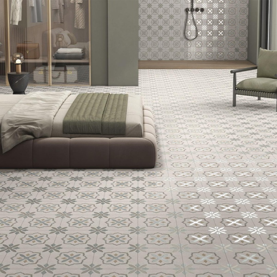 Керамогранит Motto N100191 Вельвет Taupe Decor 1 (Velvet Taupe Decor 1) 20x20