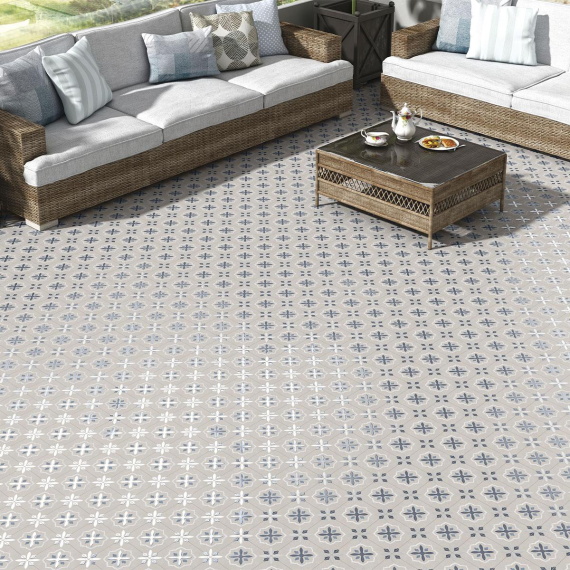 Керамогранит Motto N100187 Velvet Gris Decor 1 20x20