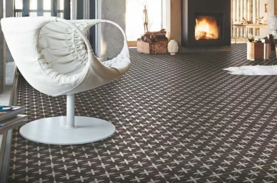 Керамогранит Poole black 45,2x45,2 см