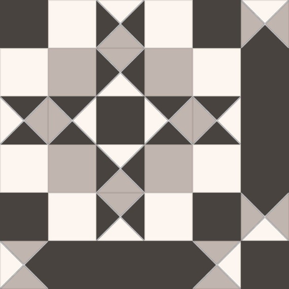 Керамогранит Windsor black 45,2x45,2 см