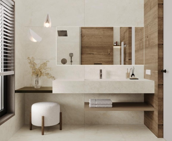 Керамогранит Laparet Антико Саббиа бежевый LP6012G0081R 59,5х119,1 матовый карвинг