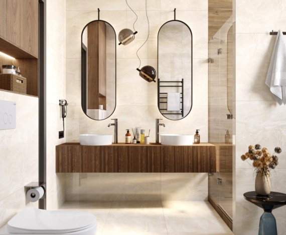 Керамогранит Laparet Поларис Беж бежевый LP6012G0091R 59,5х119,1 матовый карвинг
