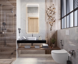 Керамогранит Laparet Коннект Перл светло-серый SG50004720R 59,5х119,1 матовый