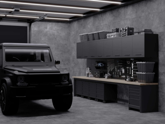 Керамогранит Laparet Фортецца Графит ПРО тём-серый LP6012G0381R 59,5х119,1 мат. структурный+гл.чернила R10/B