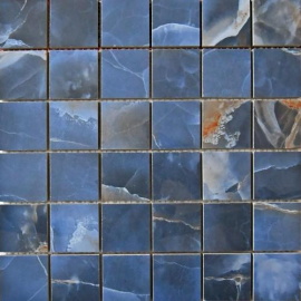 Керамогранит Neodom Mosaico Onix Azul Polished 5x5 30x30 N20356