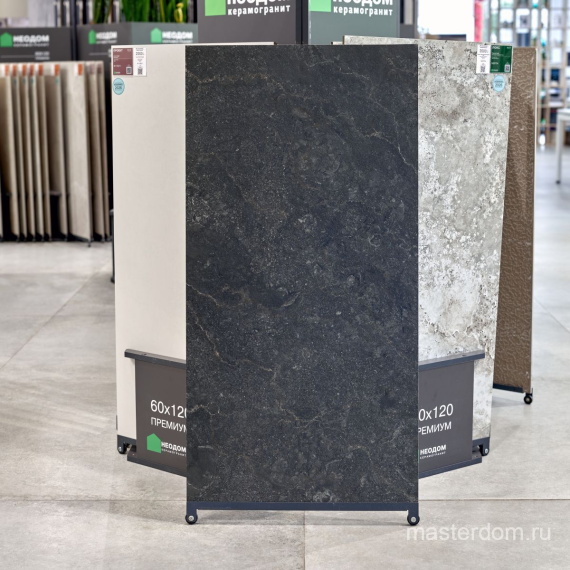 Керамогранит Neodom Etna Anthracite Matt Carving Str 60x120 N20760