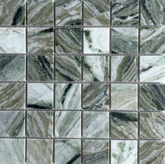 Мозаика 48х48 Green Marble (JMST2501) 305X305X7, натур. мрамор УТ-00000680