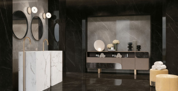 Керамогранит Atlas Concorde Forte Dei Marmi Elegant Black Матовая 120x120 600010002409