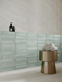 Керамогранит Atlas Concorde Forte Dei Marmi Rock Acqua Brick Madreperla 7,5x30 600010001811
