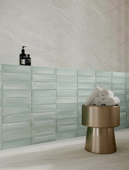 Керамогранит Atlas Concorde Forte Dei Marmi Rock Acqua Brick Madreperla 7,5x30 600010001811