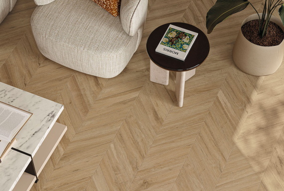 Керамогранит Atlas Concorde Fusion Oak Golden Chevron 7,5x45 600010002449