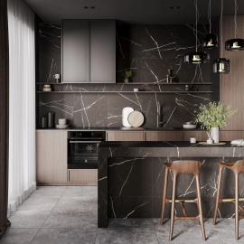 Керамогранит CULTO NERO MARQUINA 60x60