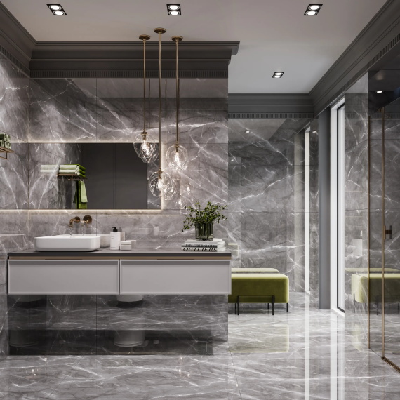 Керамогранит CULTO ARMANI GREY GLOSSY 60x120x7