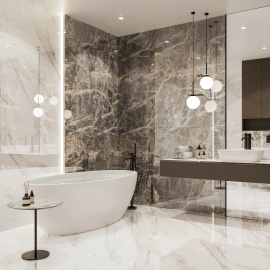 Керамогранит CULTO MAJESTIC GREY GLOSSY 60x120x7