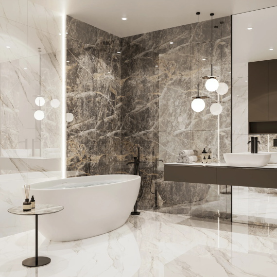 Керамогранит CULTO MAJESTIC GREY GLOSSY 60x120x7
