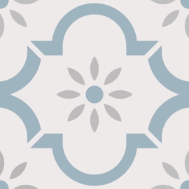 Плитка Smile Tile Арабески голубой 20x20 (24 шт.в уп)
