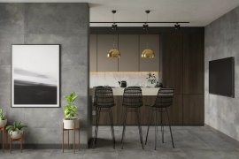 Керамогранит Ennface Athens Black (Чёрные Афины) MATT+RELIEF ENLFT1059SR60120 60x120
