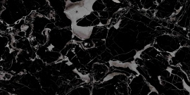 Керамогранит Ennface Portoro Black (Чёрный мрамор) HIGH GLOSSY ENMAR7005HG60120 60x120