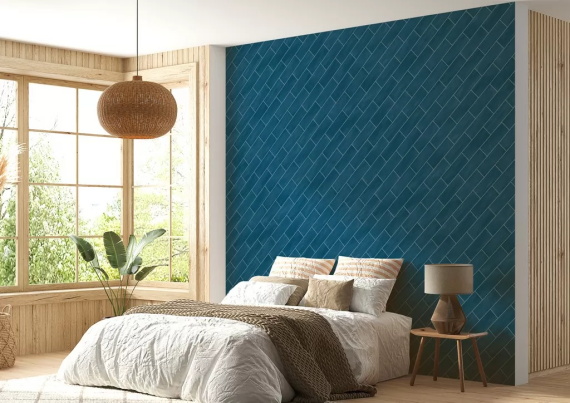 Керамогранит Ennface Camelot Indigo (Индиго Камелот) GLOSSY ENCLR6050GL722 7.5x22.5