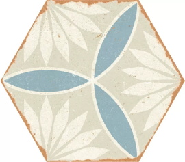 Керамогранит Ennface Kaleidoscope Blue (Синий Калейдоскоп) MATT ENPTR6037MT2225 22x25